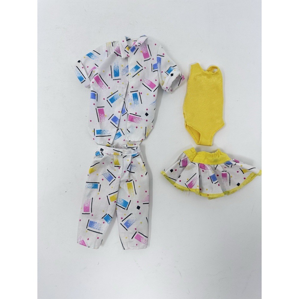 Vintage 1987 Barbie California Dreaming Outfit Clothes Lot Incomplete